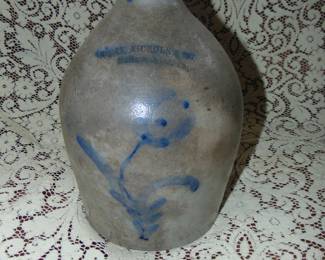 Moore Nichols & Company Blue Stoneware Jug