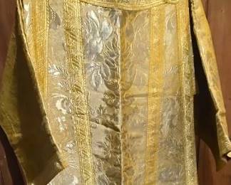 19th c golden thread liturgical vestment