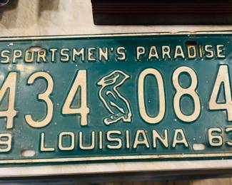 1963 LA license plate
