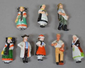 WHW Ceramic Donation Pins (8), Third Reich Era