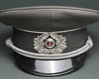 East German NVA Army Officer Visor Cap (1988)