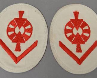 WWII Kriegsmarine Rangefinder Patches (Pair)