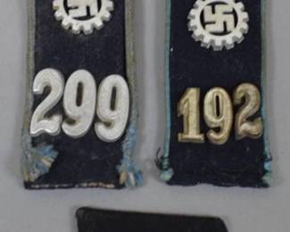 WWII German Bahnschutzpolizei Boards & Tab Group