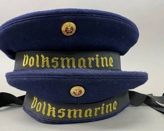 East German Volksmarine Sailor Caps (2)