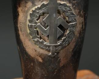 Third Reich SA Tumbler with SA Sports Badge