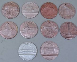 WWII German WHW Gau Berlin Medallion (Set)