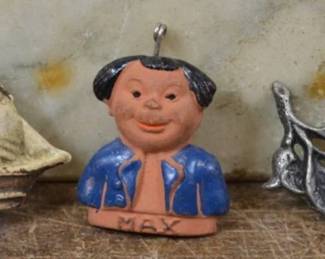 WWII German WHW Meissen Terracotta Badge Set