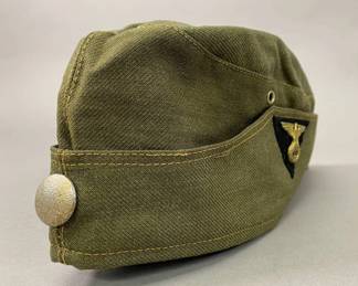 WWII German NSKK-Style Olive Summer Service Cap