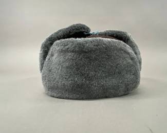 1990 Soviet Army Gray Ushanka With Red Star Badge