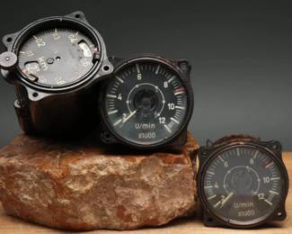 WWII German Aircraft Altimeter and Tachometers