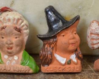 WWII German WHW Meissen Terracotta Charity Badges
