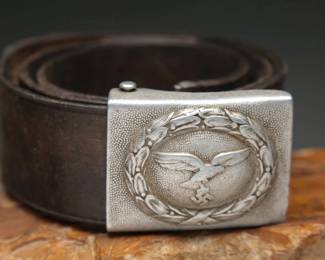 WWII German Luftwaffe Combat Belt and Buckle