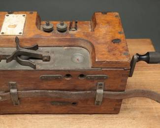 German Military Hand-Crank Magneto Generator