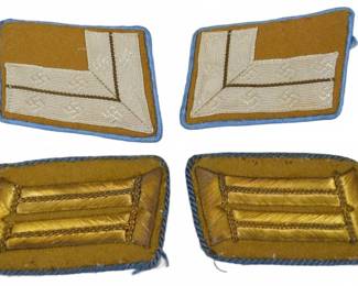 Third Reich NSDAP Political Collar Tabs (4)