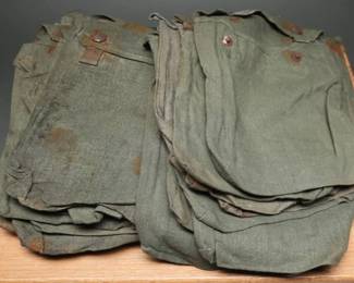 WWII Wehrmacht Gas Cape Pouches, 25