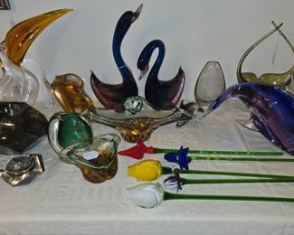 Gorgeous, collectible Murano art glass pieces