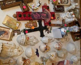 Holy Water Fonts, Crosses, Bibles, Special Holy Cards 
