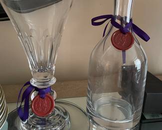 William Yeoward Vase and Wind Decanter 