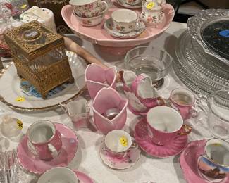 Pink Collectable China cups,