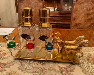 Vintage Coctail Caddy $50