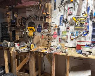 Lots of tools and miscellaneous garage items