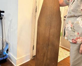 Antique wooden ironing board