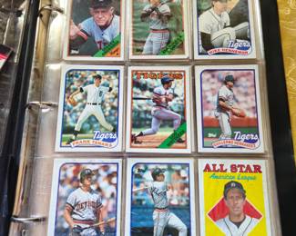 $10 folder of Baseball cards