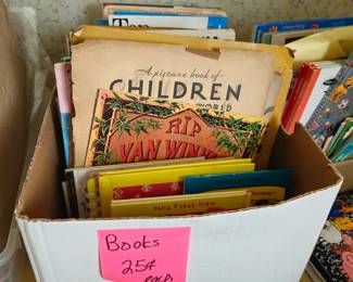 old books .25 each