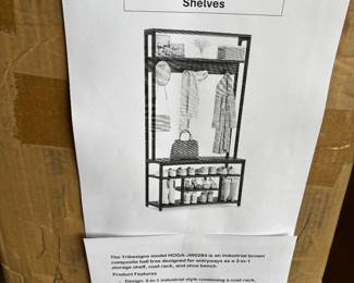 Brand New 3-1 Entryway Hall Tree with Storage Shelves