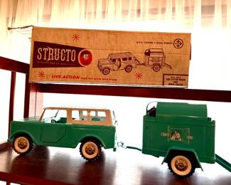 Vintage Structo truck and trailer - mint!
