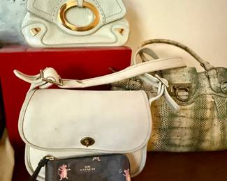 Luxury Bags - Coach, Bonnie Cashin for Meyers (rare), Salvatore Ferragamo, Dolce Gabbana