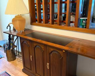Unique Vintage fold out buffet cabinet