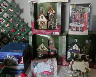 VINTAGE CHRISTMAS VILLAGES