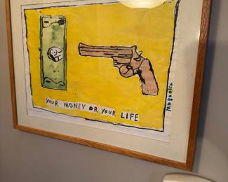 “Your Money or Your Life” Pop Art Gun