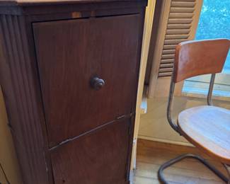 Early 20th-Century Mahogany Two-Door Record / Music Cabinet