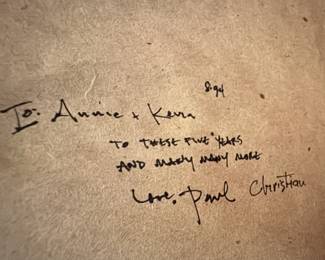 Paul Christian Attributed 1994 Architectural Interior Artwork, Inscribed & Framed