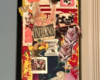Mixed-Media Collage Art Skateboard Deck