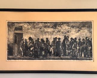 County Clerk Figural Etching / Lithograph