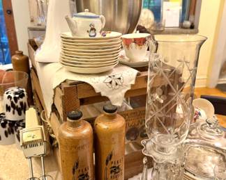 Assorted Kitchenware, KitchenAid Mixer, China, Glassware & Serving Pieces