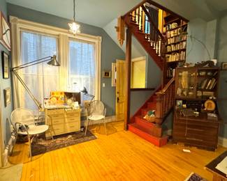 Eclectic Artist’s Home Estate Collection – Original Art, Mid-Century Modern, Folk Art, Studio Pottery, Designer Lighting, Books & Unique Furnishings