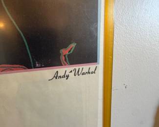 Andy Warhol “Hermann Hesse” 1985 Suhrkamp Verlag Exhibition / Publishing Poster, Framed