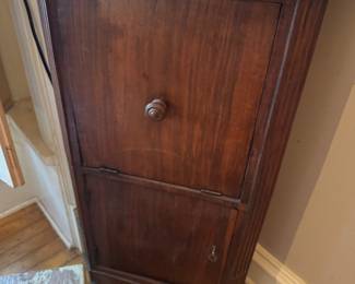 Early 20th-Century Mahogany Two-Door Record / Music Cabinet