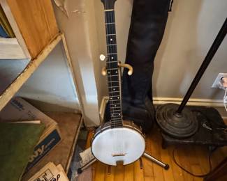 John Grey & Sons London 5-String Banjo with Gig Bag, $150–300
