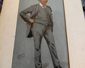 Sir Leslie Ward “Spy” – Edward Tyas Cook, “The Daily News,” Original Vanity Fair Chromolithograph, 1899