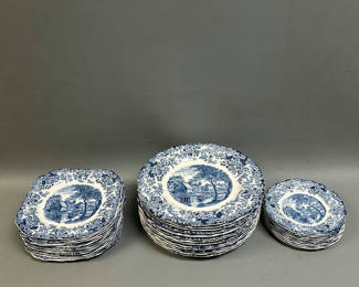 Lot 14: Johnson Bros Mill Stream Plates
