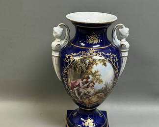 Lot 6: Limoges Figural Porcelain Vase 13''