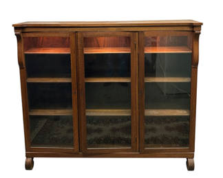 Lot 35: Victorian Oak Three Doors Bookcase