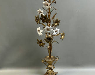 Lot 26: Mid-Century French Brass Bouquet 32.5''