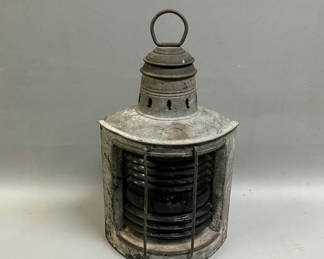 Lot 33: 20th Century Nautical Ship Lantern