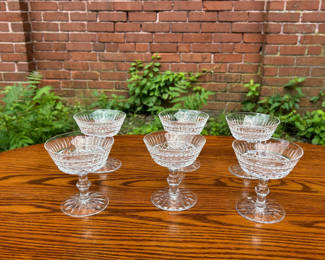 Lot 21: Waterford Tramore Crystal Champagne Stem Glasses